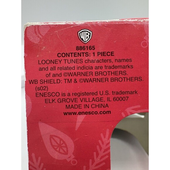 Vintage Looney Tunes Taz Tasmanian Devil Christmas Musical Snow Water Globe - Picture 10 of 10